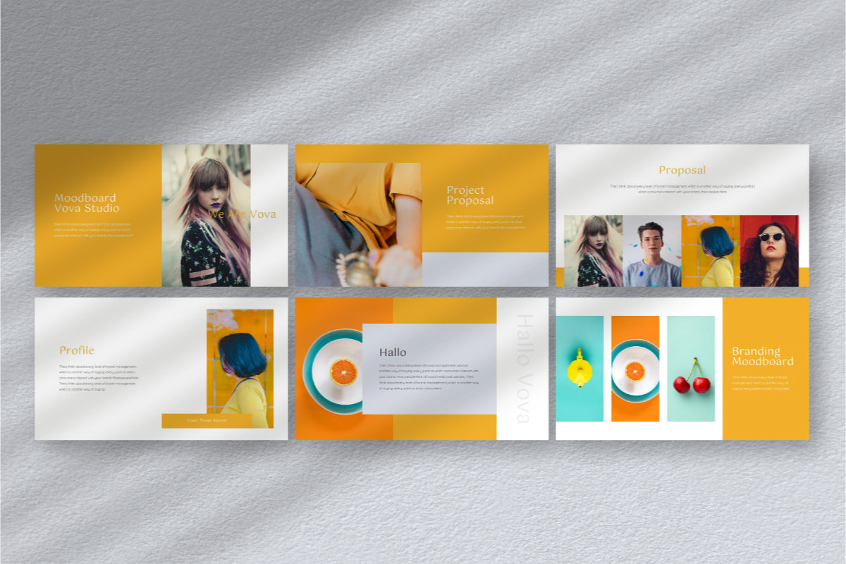 Vova Google Slide Template, a Presentation Template by Inkofert (Photo 8 of 10)
