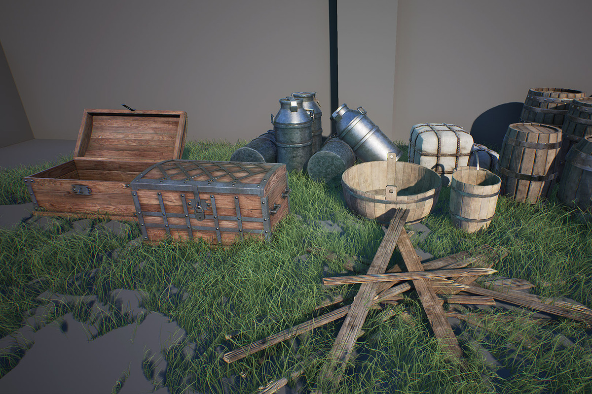 Medieval Props Pack, an Object 3D Model by SilverTM (Photo 2 of 6)