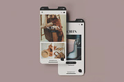 Smartphone Website Layout Mockup, an Advertising Mockup by skybluecreative (Thumbnail 1 of 3)