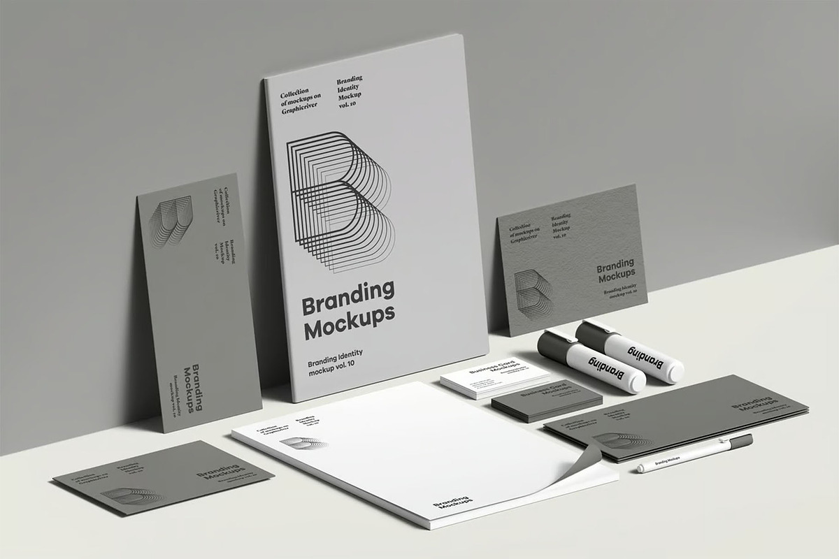 Branding Stationery Mockup, a Product Mockup by zippypixelstudio (Photo 1 of 2)