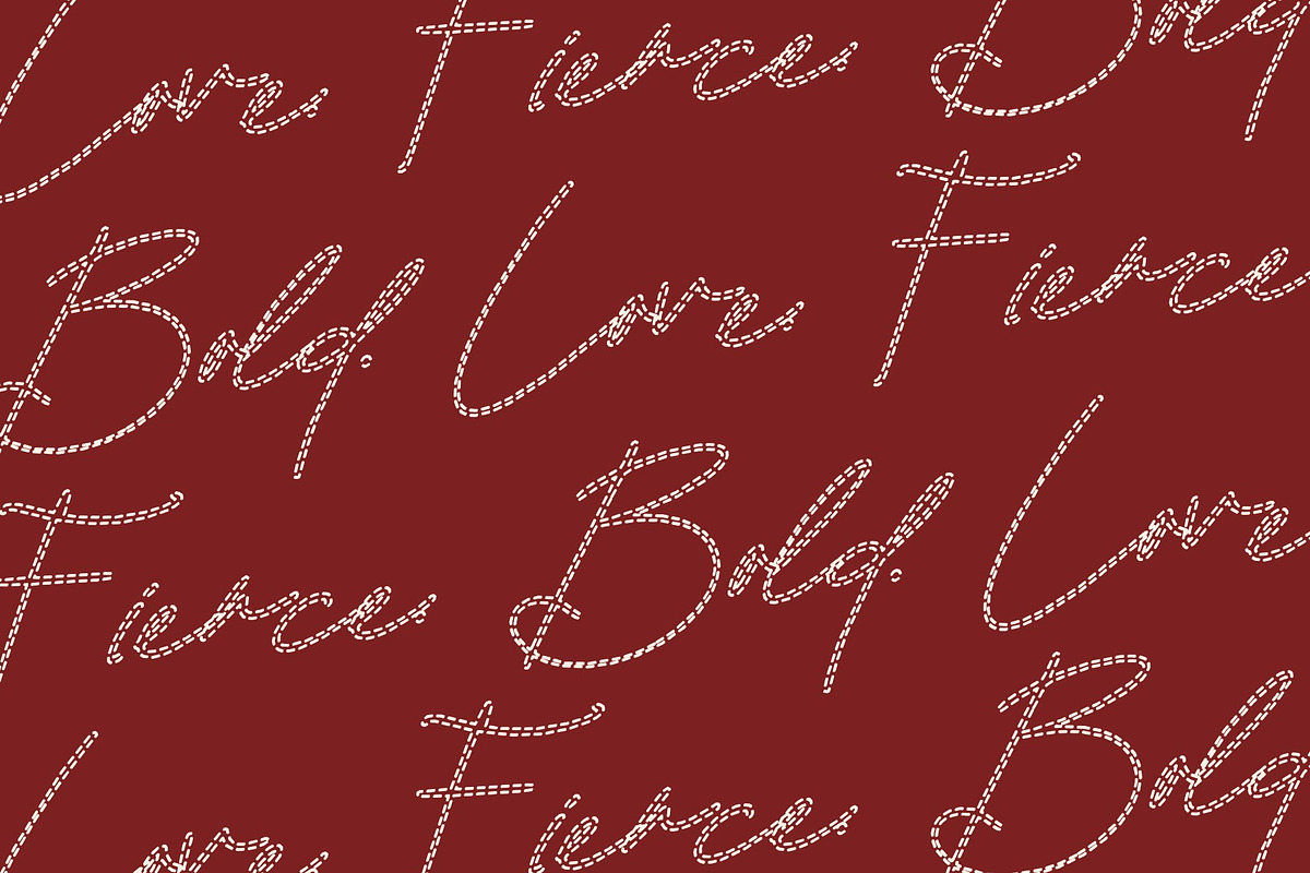 CS Baylora Dashed, a Script Font by Craft Supply Co. (Photo 4 of 8)