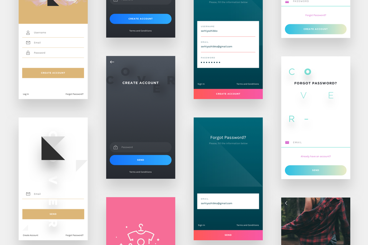 Cover UI kit, an UI Kit Template by frogsuiux (Photo 8 of 15)
