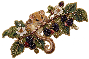 Embroidered Dormouse PNG