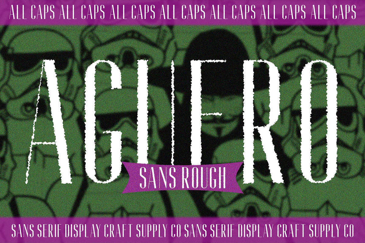 Aguero Sans Rough, a Sans Serif Font by Craft Supply Co. (Photo 1 of 8)