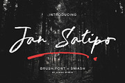 Jan Satipo Brush Font, a Handwritten Font by Siwox Studios (Thumbnail 1 of 8)