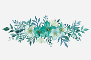 Cool Blue Watercolor Florals, an Illustration by Creativeshirt (Thumbnail 6 of 11)