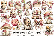 Whimsical Easter Clipart Bundle, an Illustration by OK Design (Thumbnail 1 of 6)