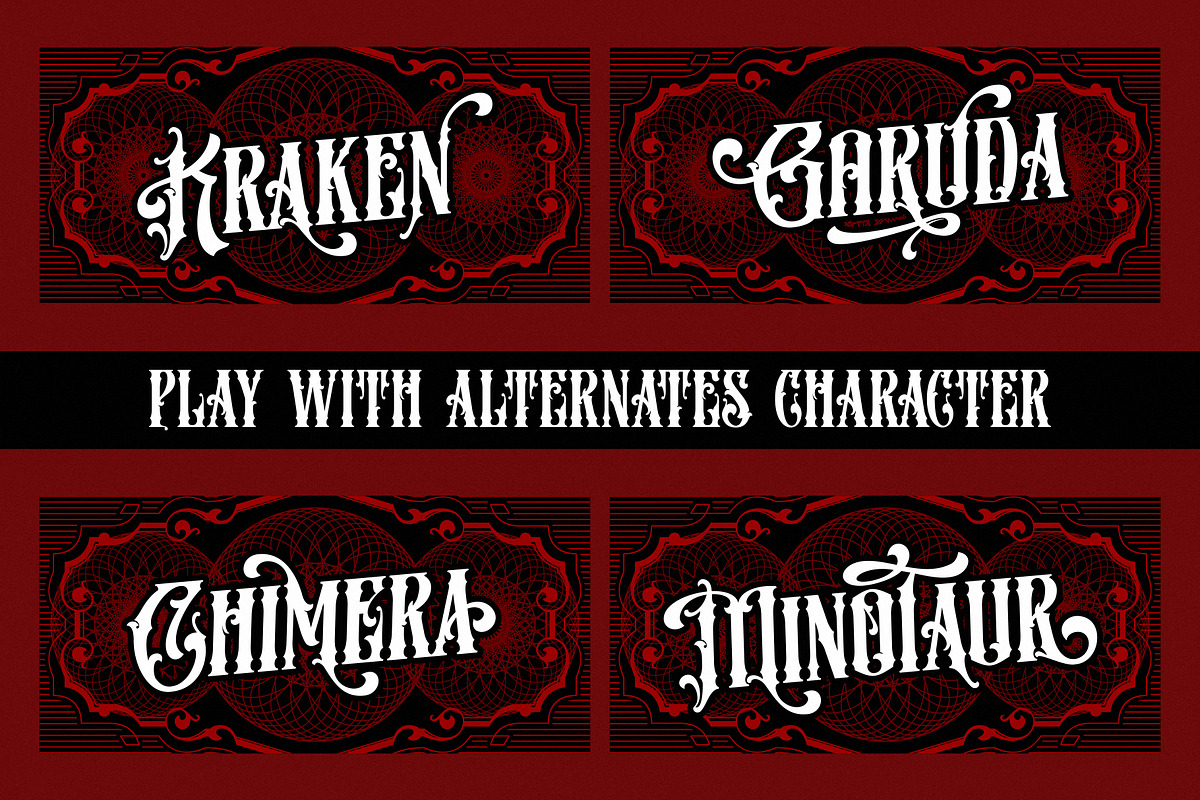 Nightson, a Blackletter Font by uncurve (Photo 5 of 9)
