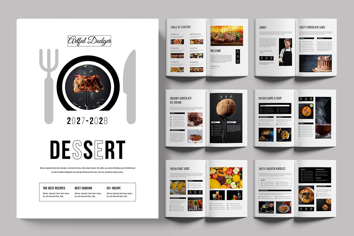 Food & Cooking Magazine Template, a Magazine Template by ContestDesign (Photo 1 of 3)