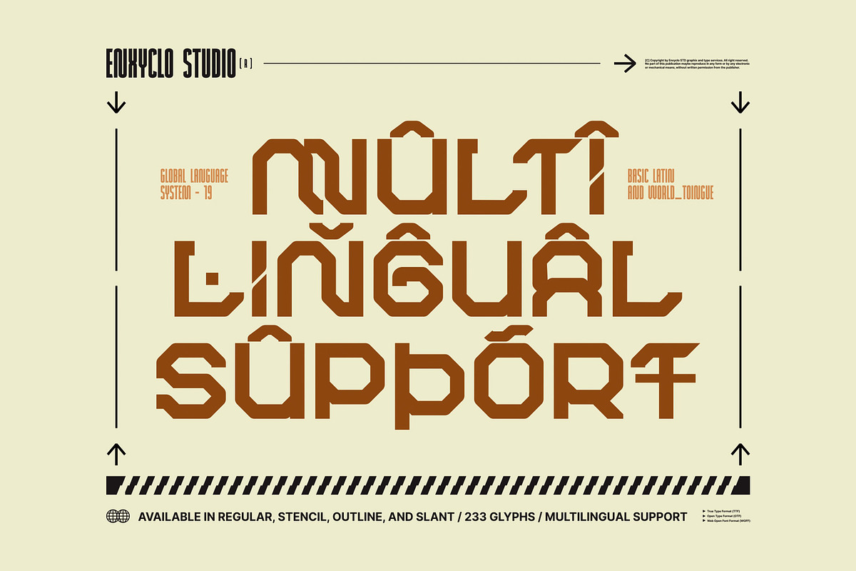 ROBMAX-36 Futuristic Font Family, a Sans Serif Font by Enxyclo Studio (Photo 8 of 10)