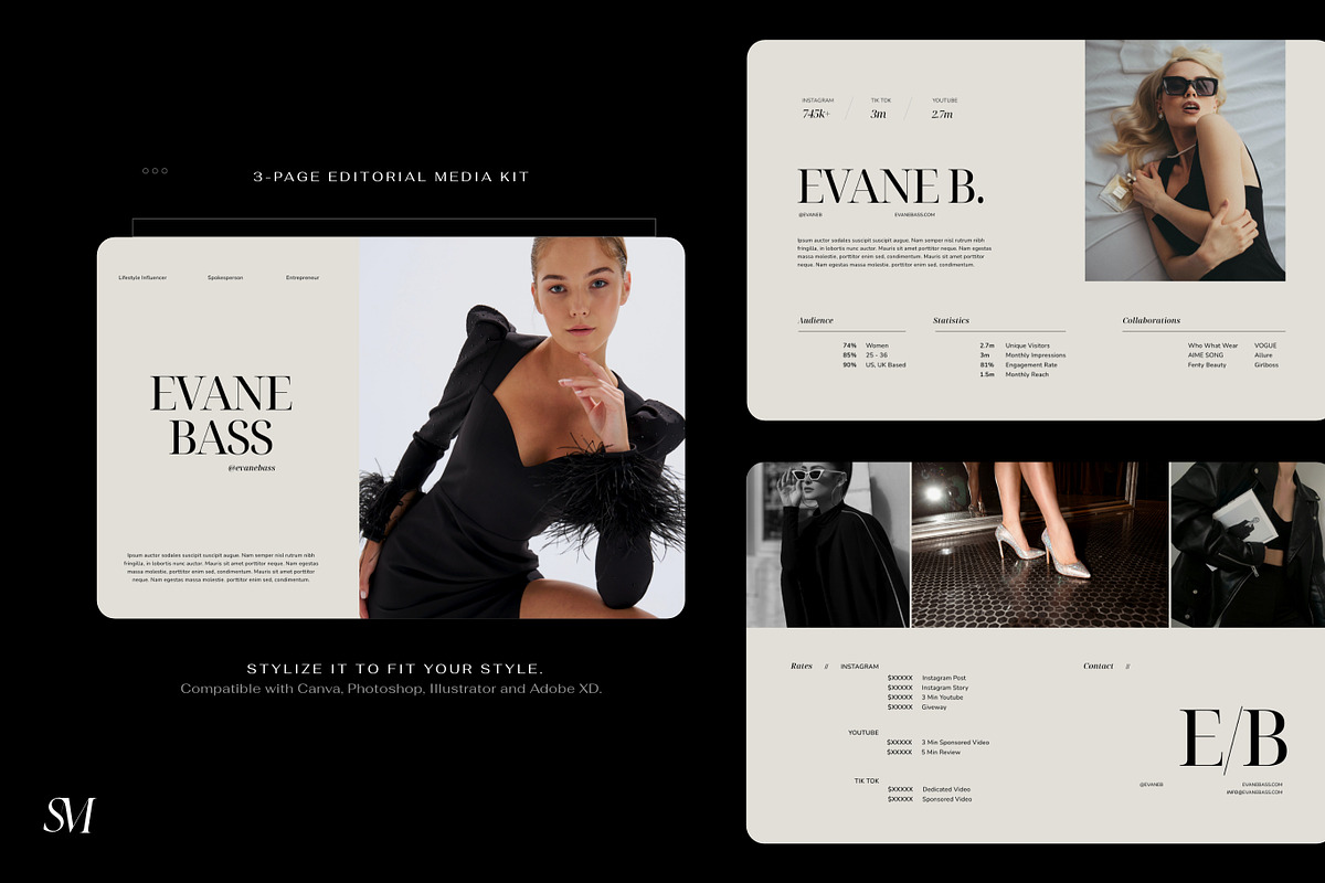 Editorial Media Kit Template Canva, a Presentation Template by Signture Muse Design (Photo 2 of 5)
