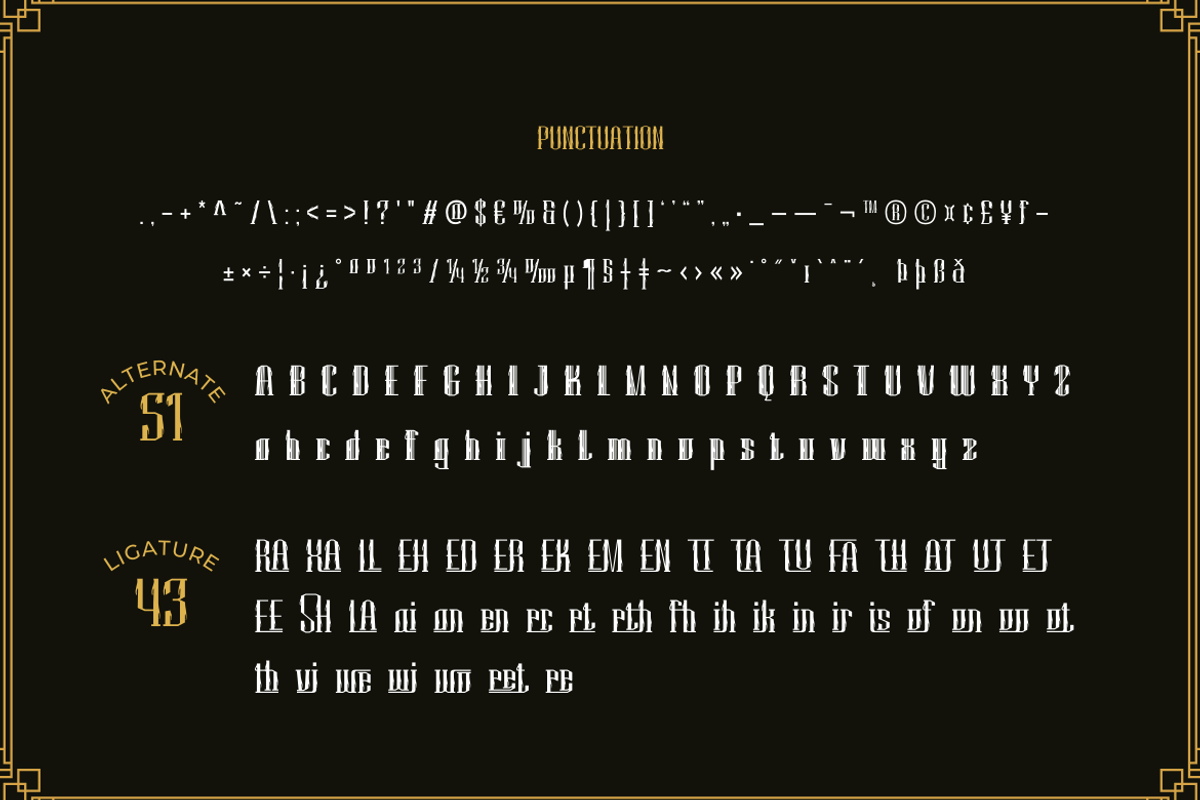 Mihbur | Art Deco Font, a Serif Font by twinstd (Photo 11 of 13)