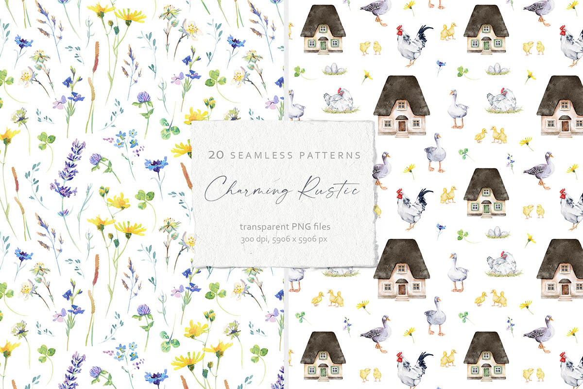 20 Seamless Patterns Collection, a Pattern Graphic by Eva Katerina (Photo 6 of 14)