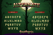 Deathgrin, a Serif Font by Burntilldead (Thumbnail 5 of 11)