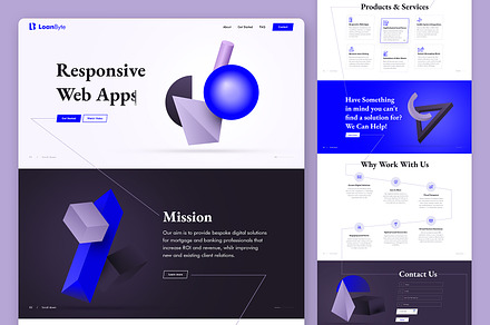 LoanByte Webpage, a Landing Page Template by simplywebs