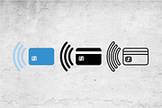 Contactless Payment Icons, an Outline Icon by Artonix (Thumbnail 2 of 2)