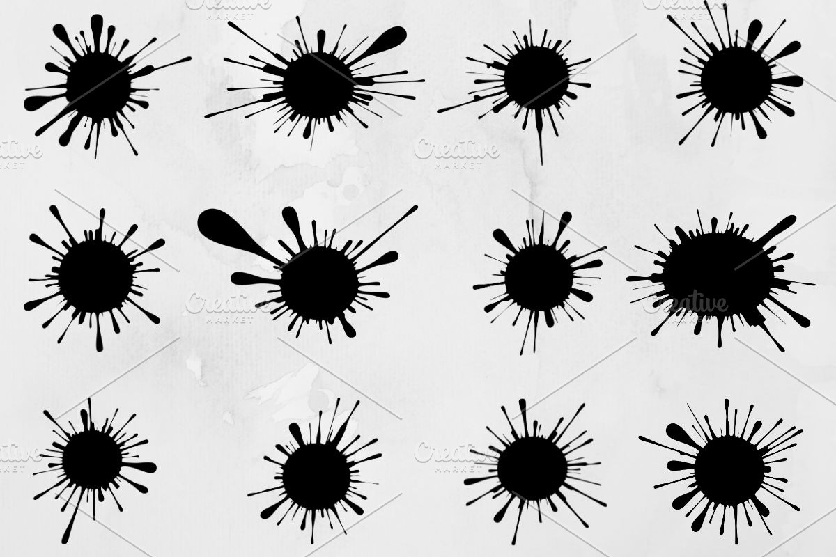 Splash Silhouette SVG, a Texture Illustration by newminddesign (Photo 1 of 3)