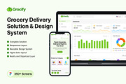 Grocery Delivery System, an UI Kit Template by DotsHub (Thumbnail 1 of 7)