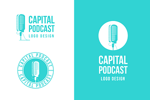 Podcast & Recording Logo Template, a Branding & Logo Template by MerdeneDesignStudio