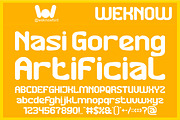 Makanan Indonesia font, a Sans Serif Font by weknow (Thumbnail 3 of 9)