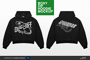 Zipper Hoodie Mockup | Boxy Cut, a Hoody Mockup by Irhasalfahad (Thumbnail 2 of 5)