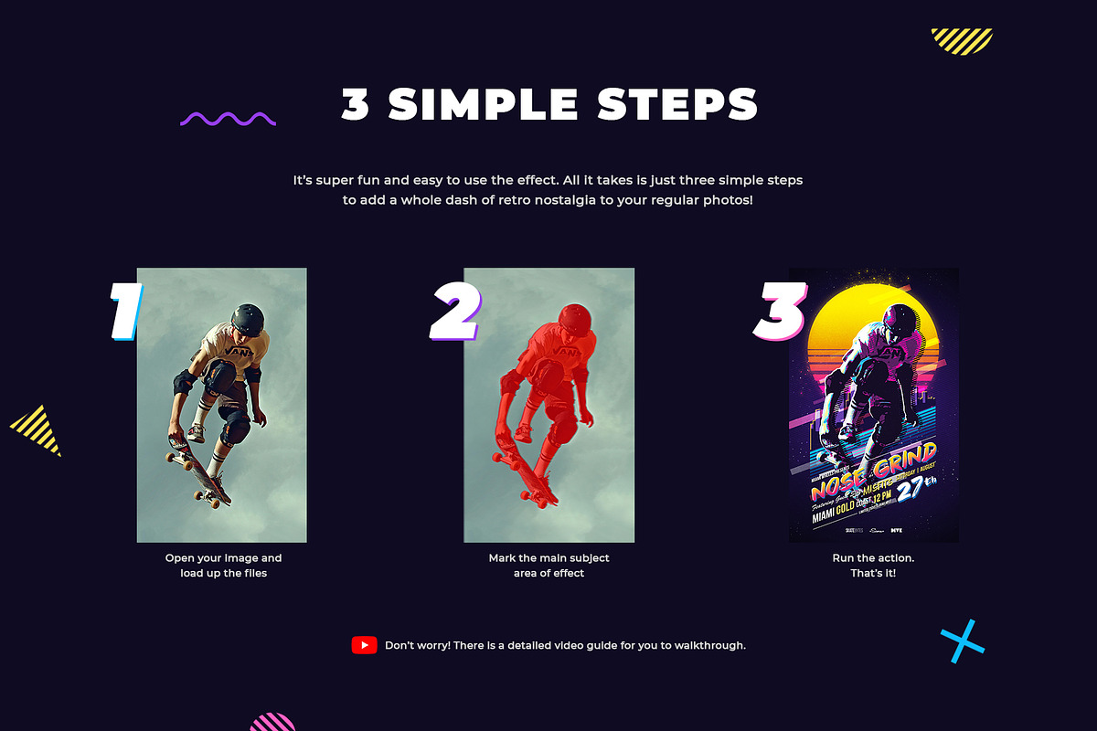 80s Retro Poster PS Action, an Action Add-On by IndWorks Design (Photo 3 of 10)