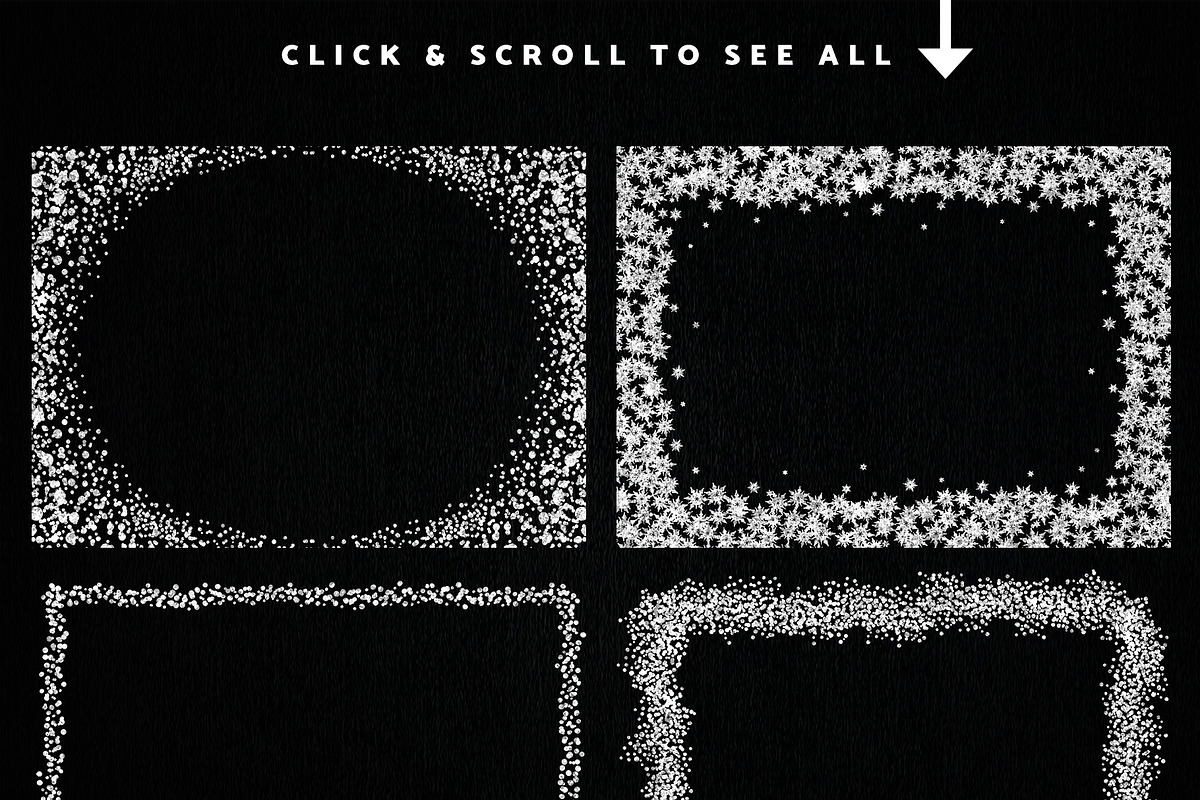 Glitter Confetti Elements Silver, a Texture Graphic by Nifty Template Studio (Photo 7 of 10)