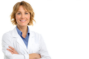 Proud woman in white coat, a Photo by Beautiful things