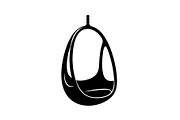 Hanging Egg Chair Silhouette Bundle, an Illustration by Designer_Momina (Thumbnail 25 of 51)