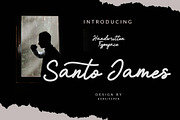 Santo James, a Script Font by kerismaker (Thumbnail 1 of 10)