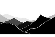 Mountain Pines Silhouette, a Graphic by hafijul (Thumbnail 15 of 17)