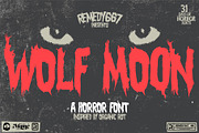 Wolf Moon Spooky Font, a Sans Serif Font by Remedy667 (Thumbnail 1 of 6)