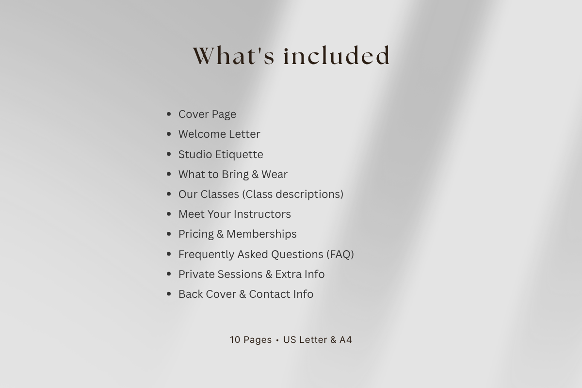 Wellness & Yoga Client Welcome Guide, a Stationery Template by batang (Photo 4 of 5)