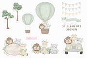 Jungle Safari Animals Clipart PNG, an Animal Illustration by Articlips (Thumbnail 5 of 5)