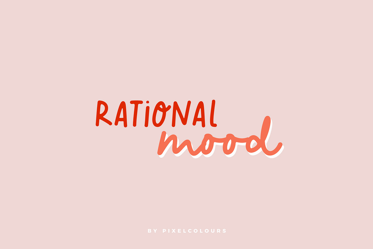 Script Font Rational Mood, a Script Font by pixelcolours (Photo 1 of 15)