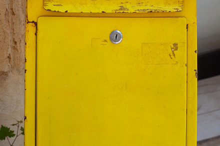 The yellow postbox, a Business Photo by Bepslabor
