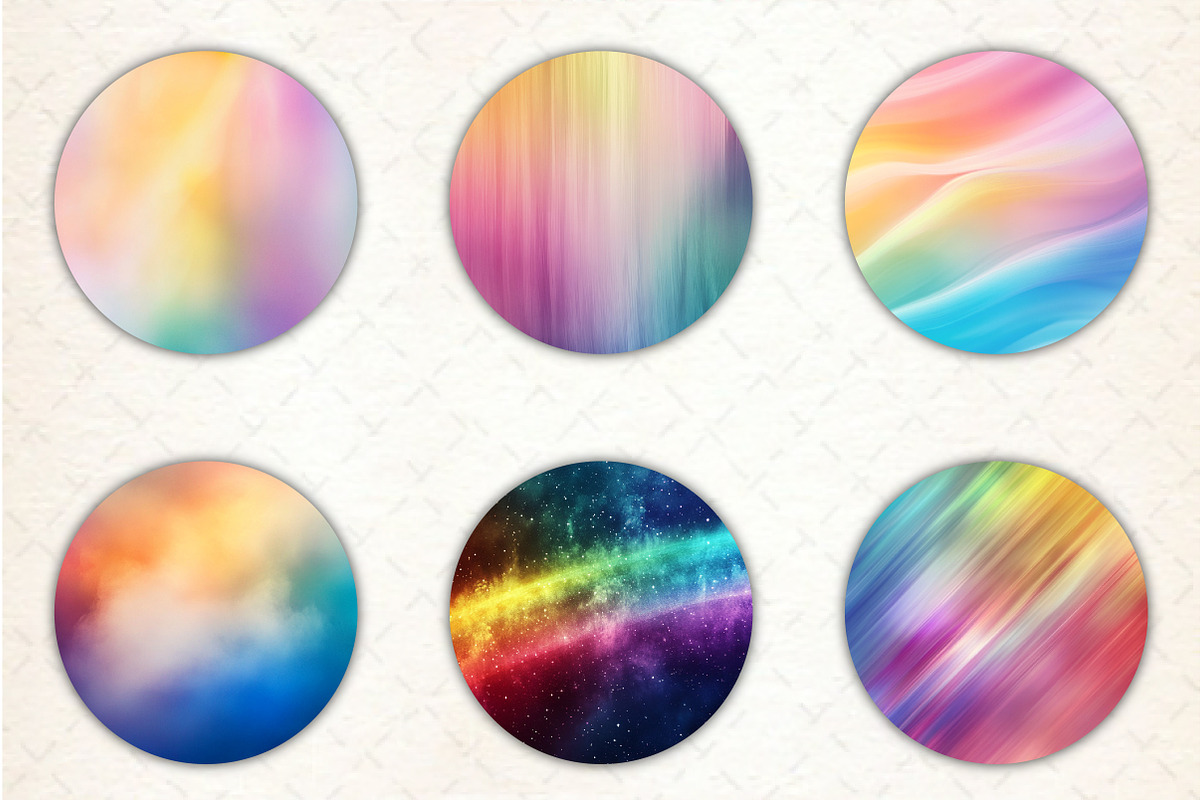 Rainbow Blur Backgrounds, a Pattern Graphic by Libby Wishes (Photo 4 of 5)