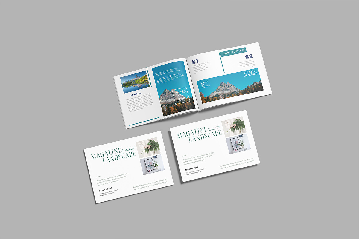 A4 Landscape Magazine Mockup, a Books & Magazine Mockup by lamorastudio (Photo 6 of 11)