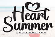 Heart Summer | Script Font, a Handwritten Font by Scratchones (Thumbnail 1 of 9)