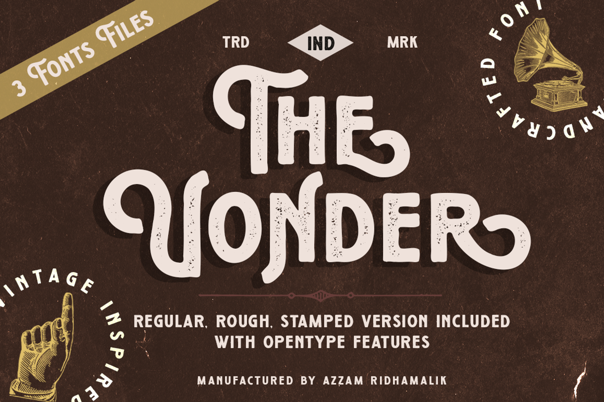 Vonder - Vintage Sans Serif Font, a Sans Serif Font by Zarma Type (Photo 1 of 12)