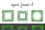Green clover frames and borders, a Pattern Graphic by ekmelica (Thumbnail 10 of 11)