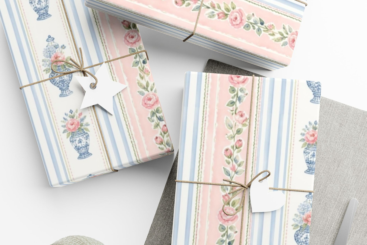 Grandmillennial Seamless Pattern, a Pattern Graphic by elfy creative (Photo 3 of 5)