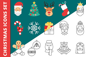 Christmas Icons Set