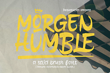Morgen Humble | Solid Brush Font