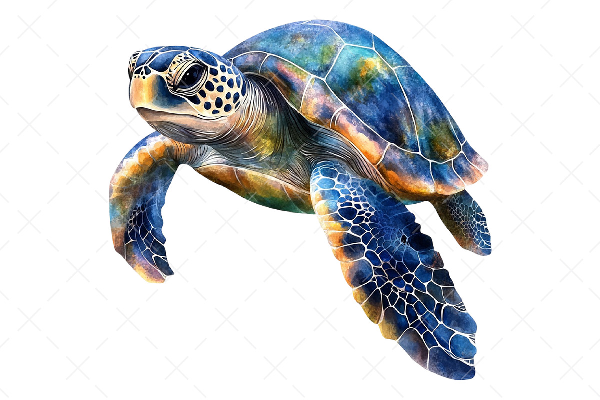 Watercolor Sea Animals Clipart, an Illustration by Craft Nest (Photo 9 of 12)