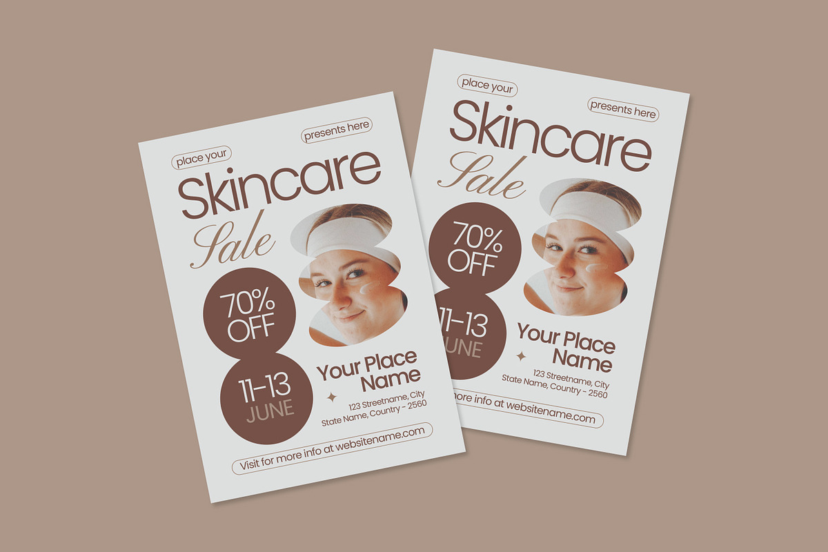 Skincare Sale - Flyer, a Brochure Template by Izdihaar_Studio (Photo 2 of 3)