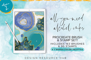 Procreate Alcohol Ink Megapack 2