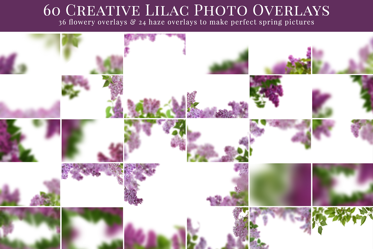 Dreamy Lilac photo overlays preview 4