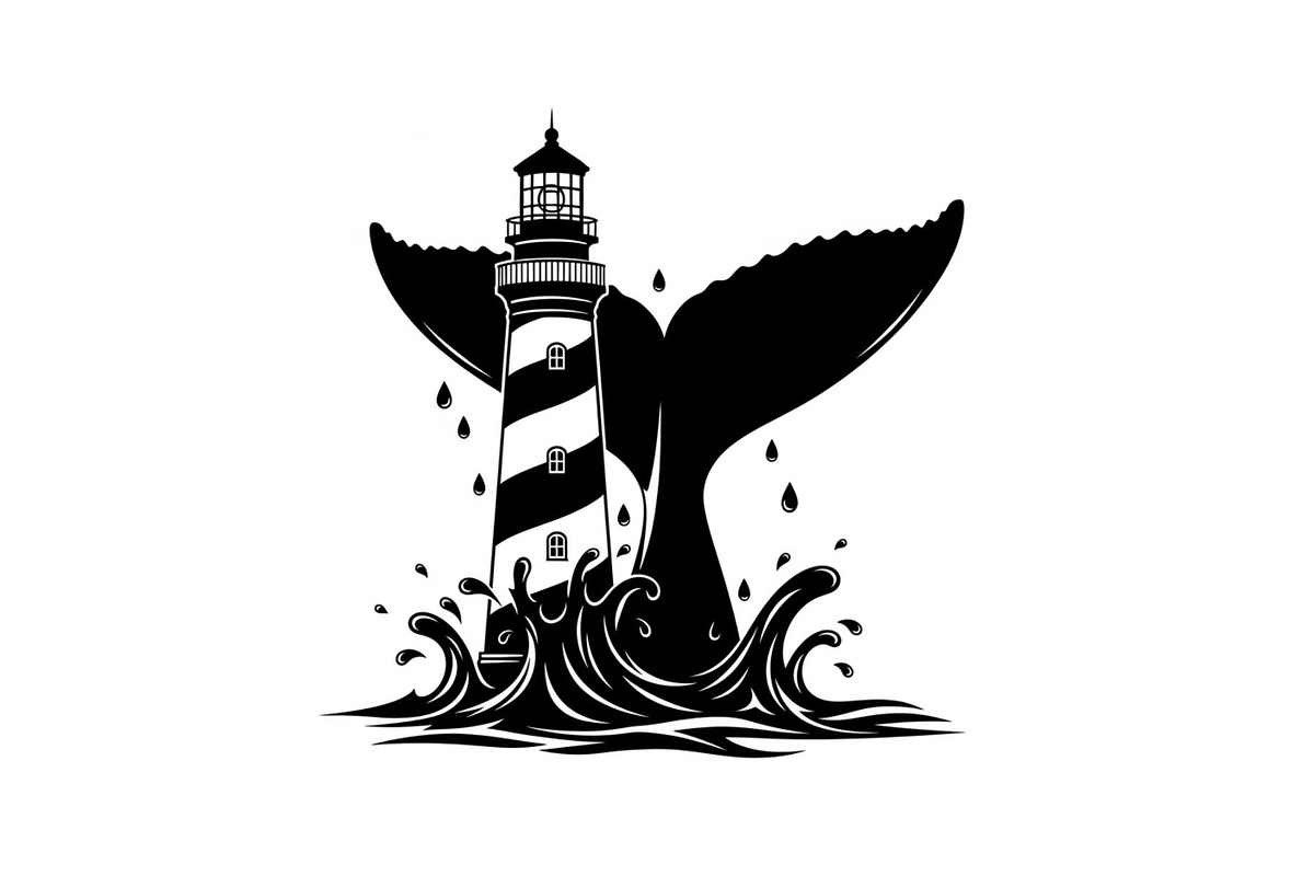 Whale Tail Lighthouse Bundle, an Object Illustration by yasushie (Photo 16 of 31)