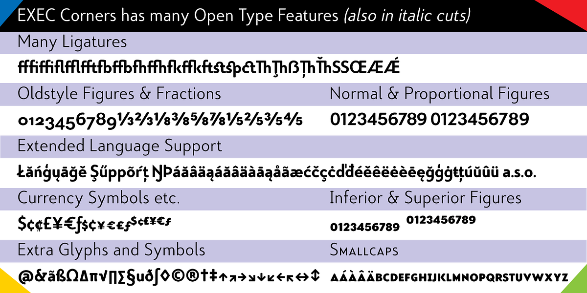 Exec Corners, a Sans Serif Font by Wiescher-Design (Photo 8 of 8)